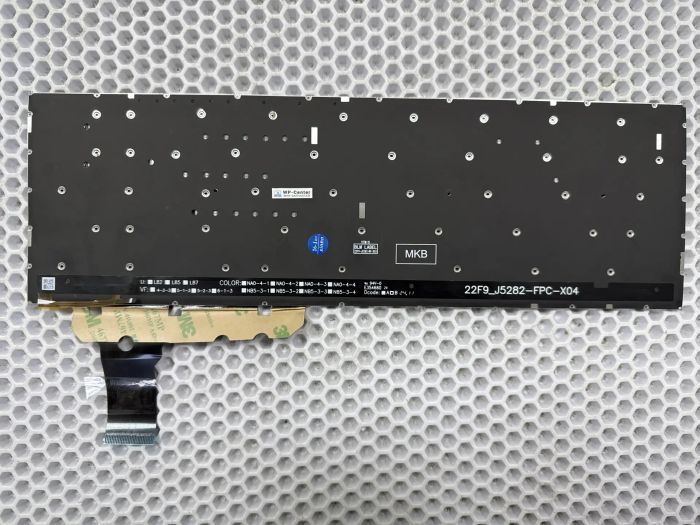Клавиатура для Asus VivoBook Go 15 X1504 с подсветкой серебристая