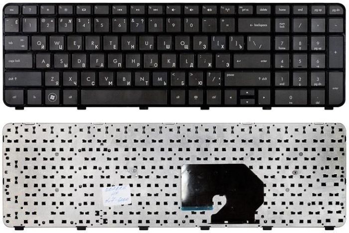 Клавиатура для ноутбука HP dv7-6000, dv7-6100 черная с рамкой