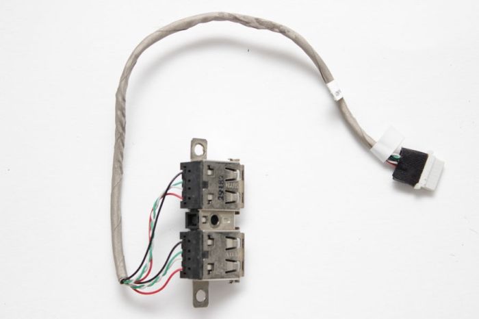 USB разъемы на шлейфе HP ProBook 4515S p/n 6017B0199501 REV.A01