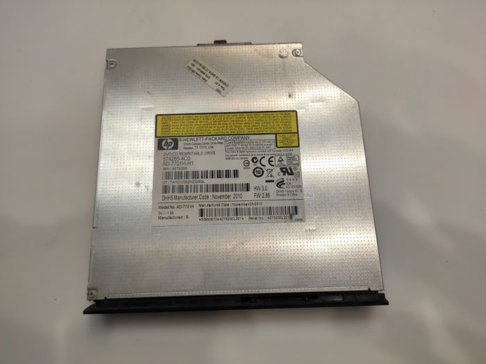 Оптический привод DVD HP 620 с крышкой заглушкой AD-7701H-H1