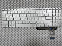 Клавиатура для Asus VivoBook Go 15 X1504 с подсветкой серебристая