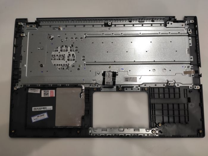 Топкейс, клавиатура для ноутбука Asus X509 X509UA, X509UB черная с серым топкейсом