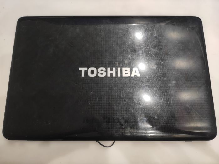 Крышка матрицы Toshiba L755 L755D A000081220 ZYE33BLBLC0 с одной антенной вай фай wi-fi, черная