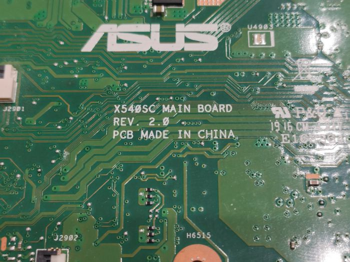 Материнская плата для ноутбука Asus серии X540SC Партномер Asus PN: 90NB0B20-R00020, маркировка на шильдике материнки: 60NB0B20-MB1050, 60NB0B20-MB1001 60NB0B30-MB1300