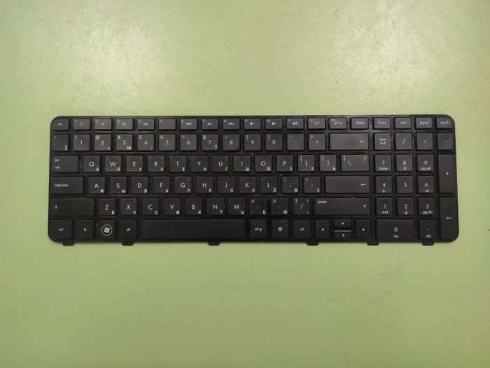 Клавиатура для ноутбука HP dv6-6000, dv6-6100 черная с черной рамкой с разбора, оригинал