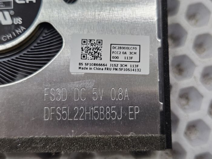 Вентилятор системы охлаждения DC28000LCF0 5F10S14132 для Lenovo XiaoXin Pro 16, 5V