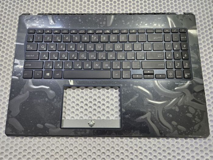 Верхняя часть корпуса (топкейс) с клавиатурой для Asus X571GT синий