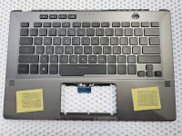 Верхняя часть корпуса (топкейс) с клавиатурой для ноутбука Asus ROG Zephyrus G14 GA401 черный