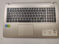 Верхняя часть корпуса, Топкейс с клавиатурой для ноутбука Asus X540 сломана одна футорка
