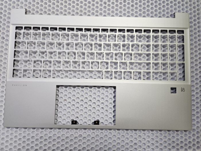 Верхняя часть корпуса (Топкейс) для HP Pavilion 15-EG 15-EH с отпечатком пальца, серебро