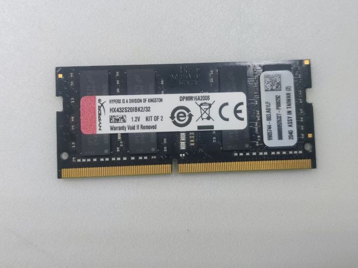 Оперативная память Kingston Fury HyperX Impact 16 ГБ 3200 МГц DDR4 CL20 SODIMM HX432S20IBK2