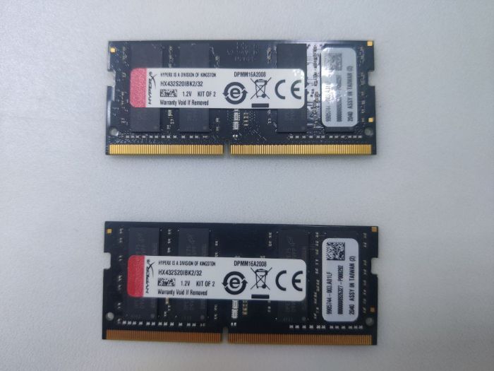 Оперативная память Kingston Fury HyperX Impact 32 ГБ 3200 МГц DDR4 CL20 SODIMM HX432S20IBK2/32