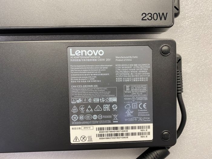 Блок питания для ноутбука Lenovo 20V 11.5A 230W прямоугольный