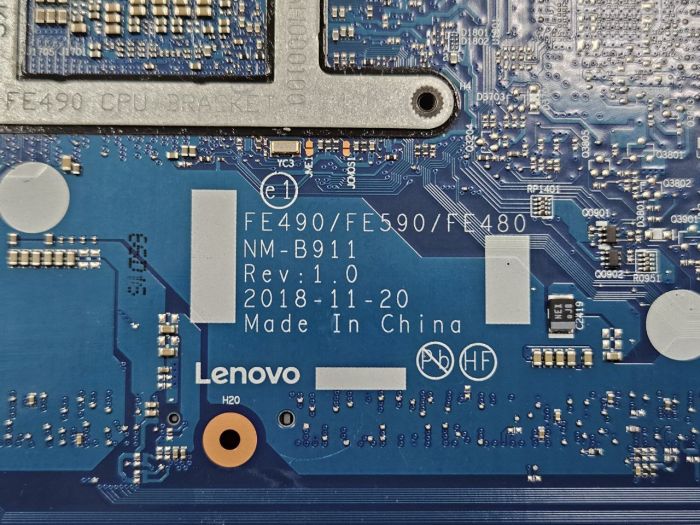 Материнская плата для Lenovo ThinkPad E490 E590 I5-8265U CPU DDR4 NM-B911 UMA