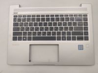 Верхняя часть корпуса (Топкейс) с клавиатурой для ноутбука HP ProBook 440 G6 со сканером отпечатка пальца