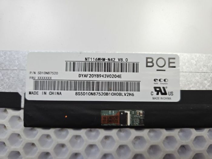 Матрица NT116WHM-N42 11.6"/1366x768/уши по бокам/30 pin/TN/slim бу