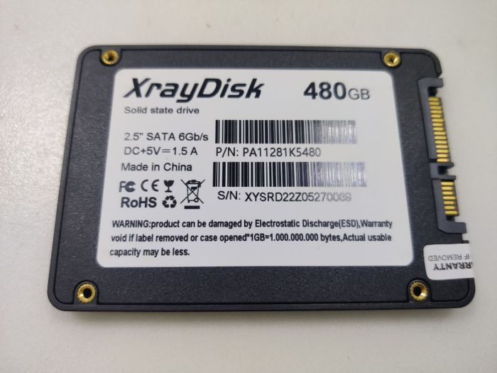 Твердотельный жесткий диск SSD XrayDisk 480ГБ бу