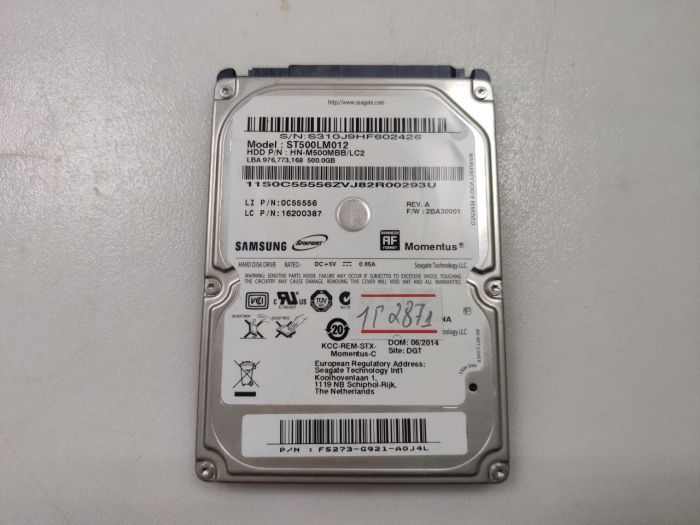 Жесткий диск HDD Samsung ST500LM012 500гб бу