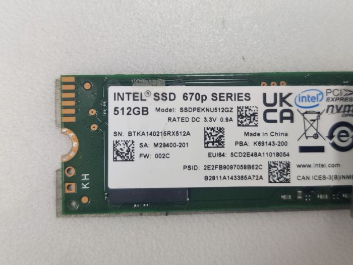SSD накопитель M.2 NVMe Intel 670p Series [SSDPEKNU512GZ]