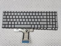 Клавиатура для ноутбука HP 15-FC 15-FD серая, с подсветкой