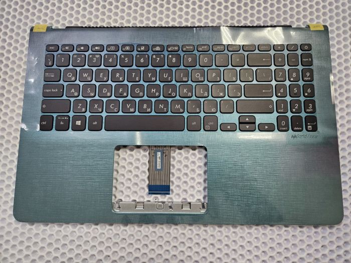 Верхняя часть корпуса (топкейс) ASUS VivoBook S15 S530 с клавиатурой, бирюзовый