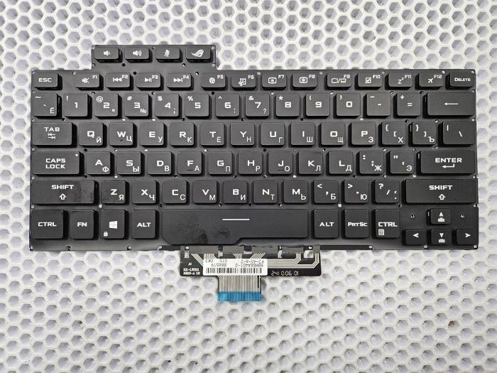 Клавиатура для ноутбука Asus Rog Zephyrus G14 GA401 черная, с подсветкой (2020г)