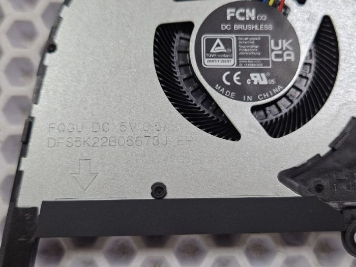 Вентилятор для Asus FX507 5V CPU