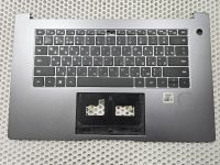 Верхняя часть корпуса (топкейс) для ноутбука Honor MagicBook X15 BBR-WAH9 с клавиатурой DTP51661UBX 37H98TCBR80 серый, царапины