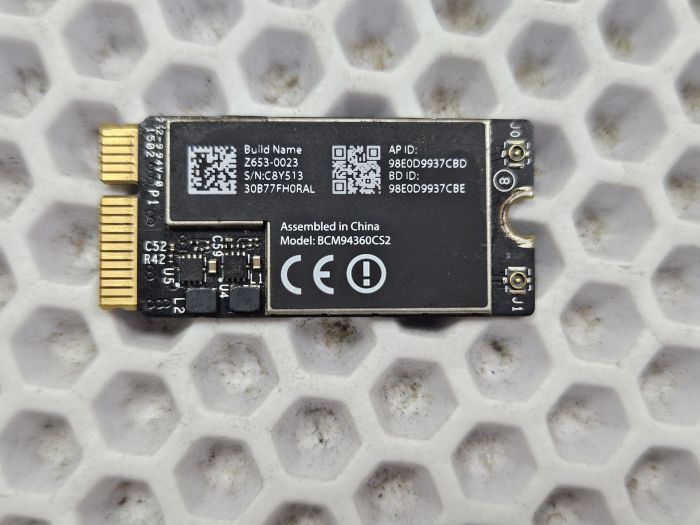 Беспроводная карта WiFi Bluetooth 4.0 802.11Ac Hackintosh BCM94360CS2 для Apple