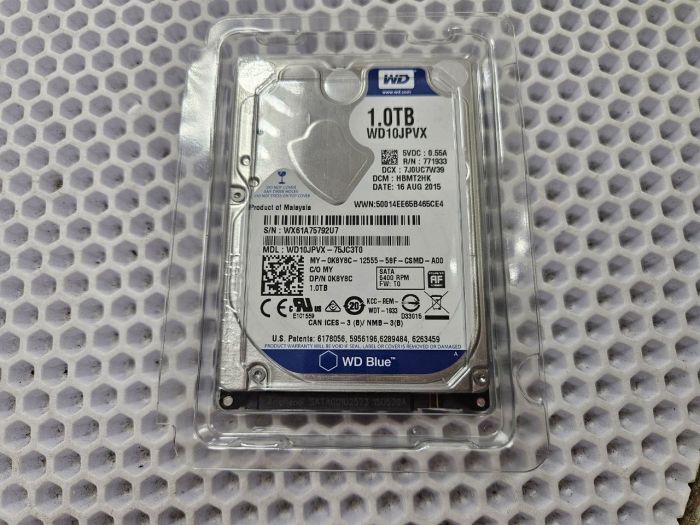 Жесткий диск 2.5" WD 1TB WD10JPVX бу