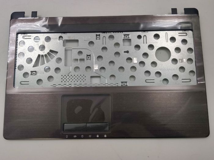 Верхняя часть корпуса (топкейс) Asus K53SV K53E металл, коричневый