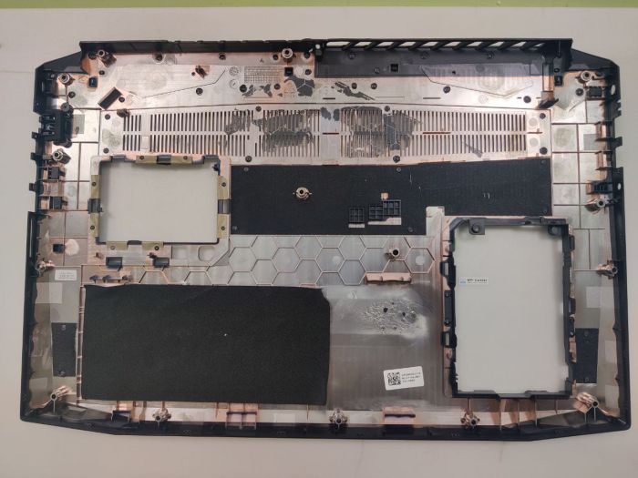 Поддон (нижняя часть корпуса) для ноутбука Acer Nitro 5: AN515-41, AN515-51, AN515-52, N17C1 чёрный  p/n AP211000110