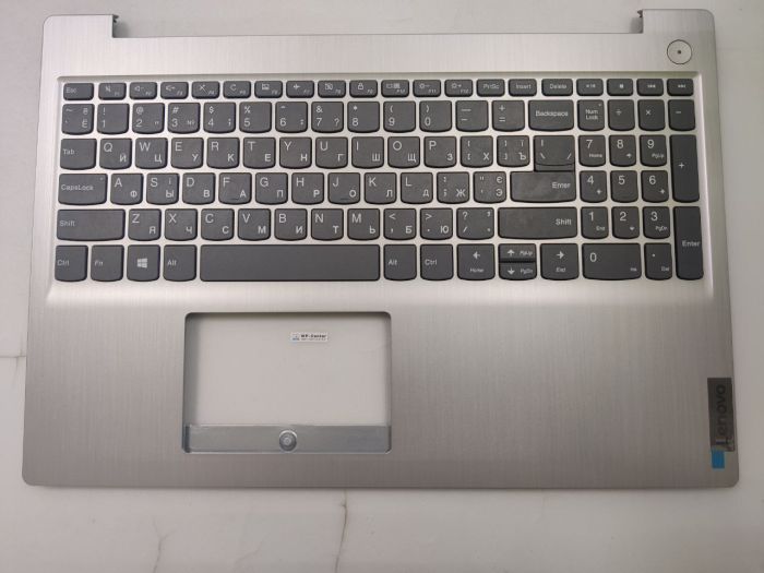 Верхняя часть корпуса (топкейс) Lenovo 3 15ADA05 серебро с клавиатурой