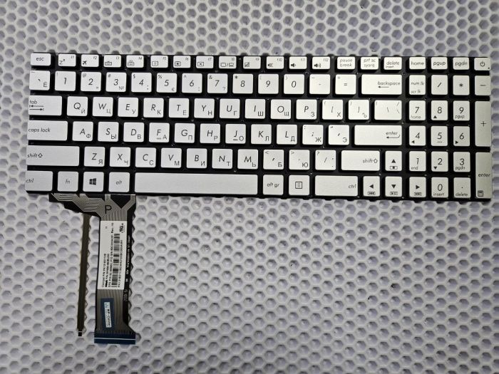 Клавиатура для ноутбука Asus G551, GL552, GL752 серая с подсветкой