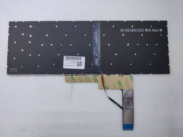 Клавиатура MSI Katana GF76 12UD черная c красной подсветкой