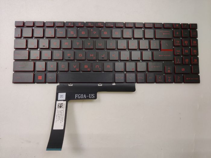 Клавиатура MSI Katana GF76 12UD черная c красной подсветкой