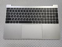 Верхняя часть корпуса (топкейс) для китайского ноутбука с клавиатурой серебристый