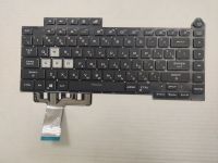 Клавиатура для Asus ROG Strix G15 G513QY с RGB подсветкой (4-ZONE) без рус.букв на WASD