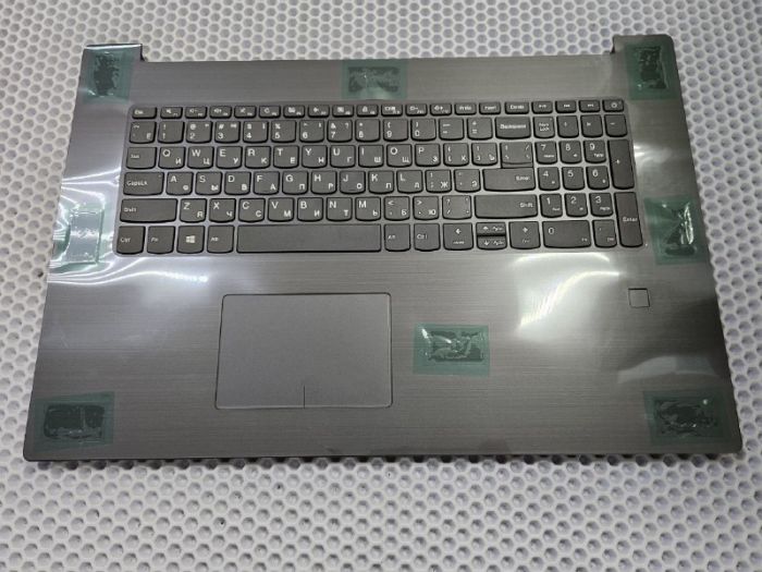 Верхняя часть корпуса (топкейс) для ноутбука Lenovo 320-17IKB новый, с замененной клавиатурой, с отпечатком пальца