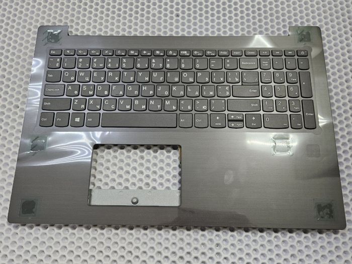 Верхняя часть корпуса (топкейс)  без тачпада, с клавиатурой Lenovo 320-15 серый