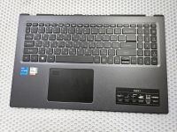 Верхняя часть корпуса (топкейс) для ноутбука Acer A515-56 с клавиатурой, тачпадом и сканером отпечатка пальца, черный