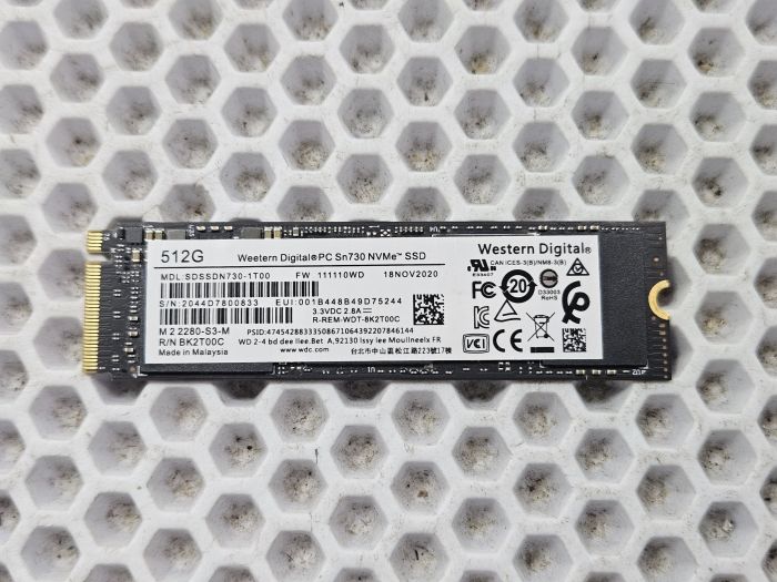Твердотельный накопитель SSD PCIe 512Gb Western Digital PC SN730 NVMe
