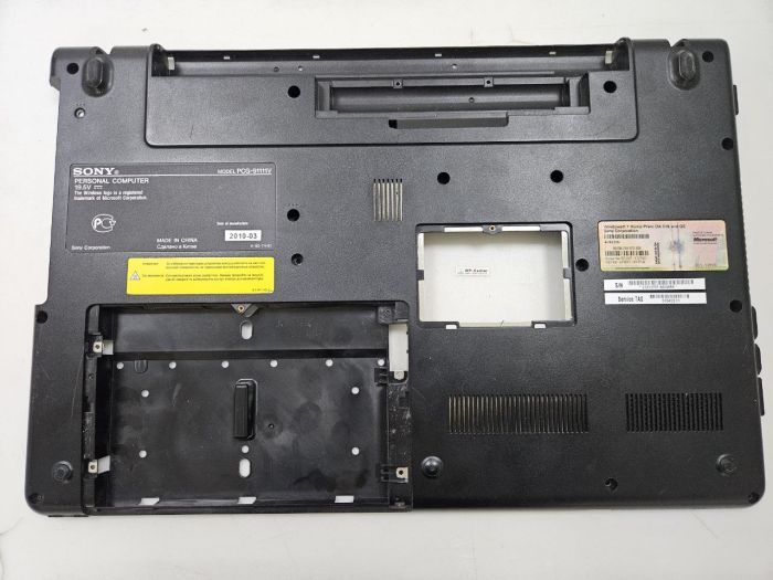 Нижняя часть корпуса, поддон ноутбука Sony VAIO  VPCEC PCG-91111V, 012-001A-3190-A