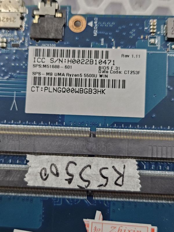Материнская плата HP 17-CP 6050A3260801-mb-a01 ( A1) 17N_amd_FP6 R5 5500U CPU M51687-601 6050A3260801-MB-A01