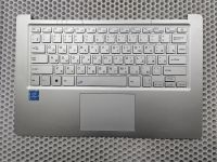 Верхняя часть корпуса (топкейс) с клавиатурой для Haier A1410EM серебро