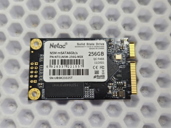 SSD накопитель NETAC N5M 256ГБ, mSATA, SATA IIi, NT01N5M-256G-M3X