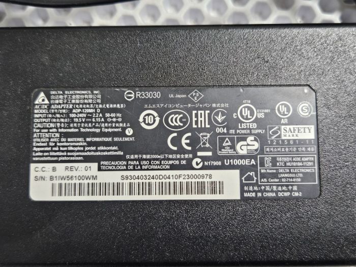 Зарядное устройство, блок питания для MSI GP70 (120W), ориг, бу