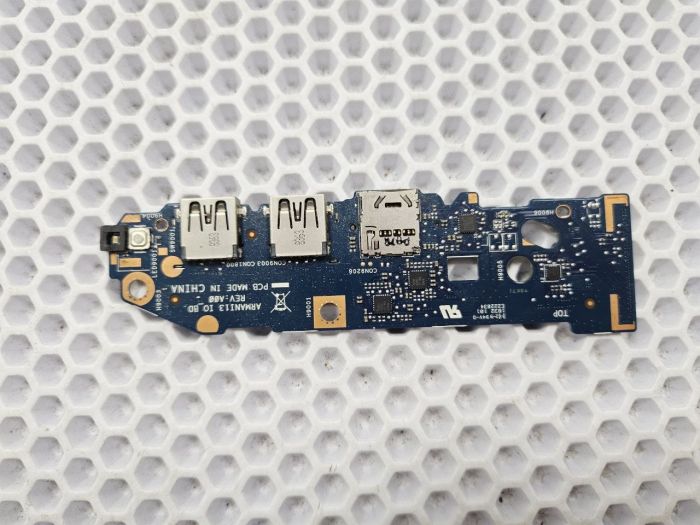 Дочерняя плата с кнопкой включения, 2 USB и разъемом SD карт 0F04-A00 для Dell Inspiron 5370