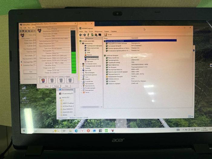 Аккумулятор для ноутбука Acer (AC14B8K) Aspire V5-132 15.2V оригинал, бу, износ 20%