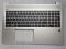Верхняя часть корпуса (топкейс) с клавиатурой для HP ProBook 450 G6 с подсветкой серебро